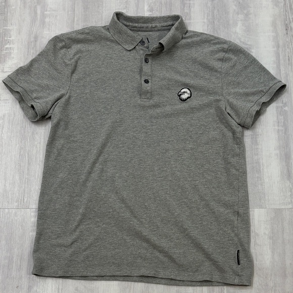 Armani Exchange Charcoal Polo Shirt - Picture 1 of 6
